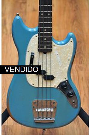 Fender Justin Meldal Johnsen Road Worn Mustang Faded Daphne Blue